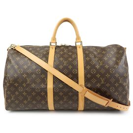 Louis Vuitton Monogram Keep All Bandouliere 55 Boston Bag M41414