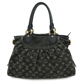 Borsa a mano Louis Vuitton Monogram Denim Neo Cabby MM Noir M95351
