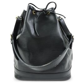 Louis Vuitton Epi Noe Borsa a Tracolla in Pelle Borsa a Mano Noir Black M59002