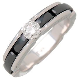 Anello CHANEL Ultra Collection 1P Diamante 750WG Ceramica Nera J3095
