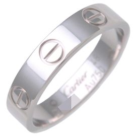 Cartier Mini Love Ring K18 750WG Weißgold #48 US4.5 EU48 HK9.5