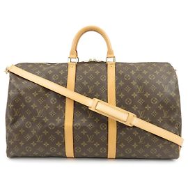Louis Vuitton Monogram Keep All Bandouliere 55 Boston Bag M41414
