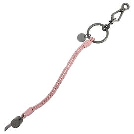 Bottega Veneta Ciondolo in pelle Intrecciato motivo fischietto Rosa
