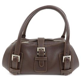 Borsa a mano in pelle Senda LOEWE Dark Brown