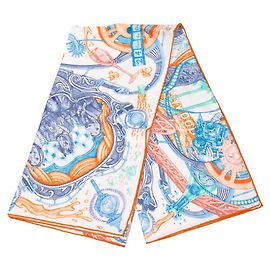 Hermès Carré 90 The Horsawards Foulard di seta multicolore