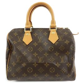 Louis Vuitton Monogram Speedy 25 Boston Bag Hand Bag Brown M41528