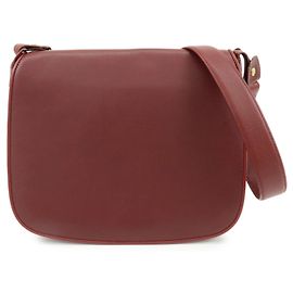 Borsa a tracolla con patta in pelle Cartier Must de Cartier Bordeaux