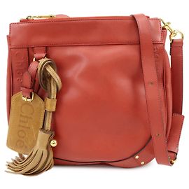 Chloé Borsa a spalla Chloe Eden in pelle Borsa crossbody con nappe Rossa