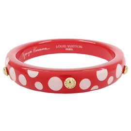 Louis Vuitton X Yayoi Kusama Dots Infinity Bracelet Red White M66684
