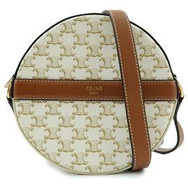 Céline Borsa a spalla e tracolla CELINE Macadam in pelle Ivory Brown