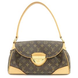 Bolso de Hombro y de Mano Louis Vuitton Monogram Beverly MM Marrón M40121