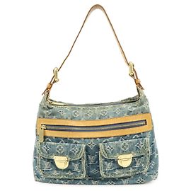 Louis Vuitton Monogram Denim Baggy PM Borsa 2Way Borsa a Tracolla M95049