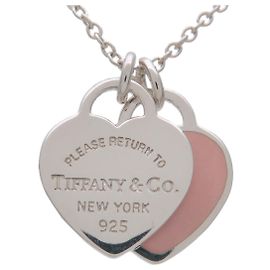 Tiffany & Co Return to Tiffany Collana Mini Double Heart Tag SV925