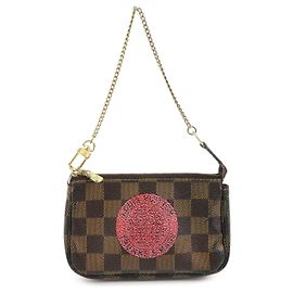 Louis Vuitton Damier T&B Mini Pochette Accessoires Pouch Brown N58011