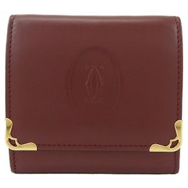 Monedero de piel Cartier Must de Cartier Bordeaux