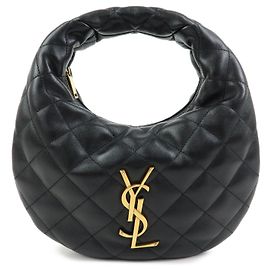 Autre Marque SAINT LAURENT PARIS ICARINO Handtasche aus gestepptem Nappaleder Schwarz