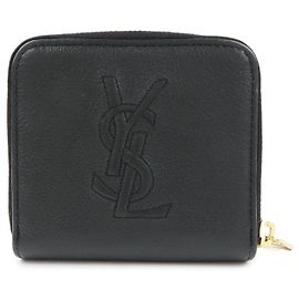 Autre Marque SAINT LAURENT PARIS Portafoglio compatto Casandra in pelle di vitello 568985