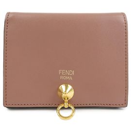 FENDI By The Way Kompaktes Bi-fold Lederportemonnaie Light Pink 8M0387