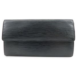 Louis Vuitton Epi Portefeuille Sarah Wallet Noir Black M63742