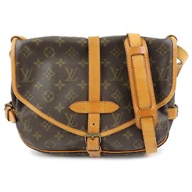 Louis Vuitton Monogram Saumur 30 Canvas Shoulder Bag Brown M42256