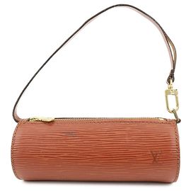 Louis Vuitton Epi Mini Pouch per Borsa a Mano Soufflot Kenya Brown