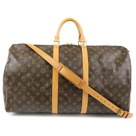 Louis Vuitton Monogram Keep All Bandouliere 55 Boston Bag M41414