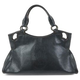 Borsa a mano Cartier Marcello de Cartier in pelle Borsa Tote Nera