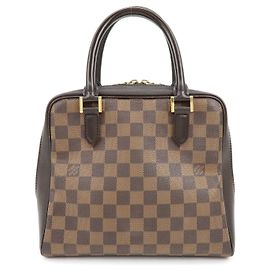 Louis Vuitton Damier Ebene Canvas Leather Brera Handtasche N51150