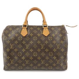 Louis Vuitton Monogram Speedy 35 Boston Bag Hand Bag Brown M41524