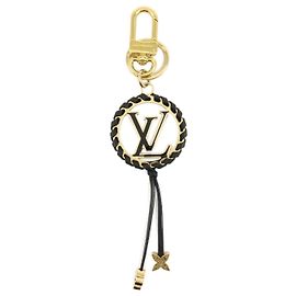 Louis Vuitton Porte Cles Very LV Circle Bag Charm Key Ring Black M63082