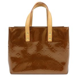 Louis Vuitton Monogram Vernis Reade PM Hand Bag Tote Bag Bronze M91146