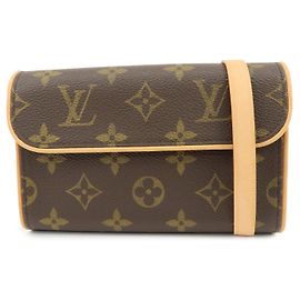 Louis Vuitton Monogram Pochette Florentine Waist Bag Belt XS M51855