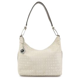 Bulgari Bolso de hombro y bolso de mano BVLGARI Logo Mania Canvas Beige