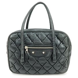 BALENCIAGA Borsa a mano in pelle matelassé Mini Boston Bag 182089