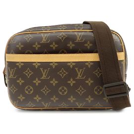Louis Vuitton Monogram Reporter PM Shoulder Crossbody Bag Brown M45254