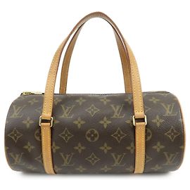 Borsa a mano Louis Vuitton Monogram Papillon 26 Vecchio Stile Marrone M51366