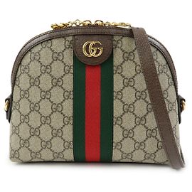 GUCCI Ophidia Sherry Double G GG Supreme Borsa a tracolla in pelle 499621