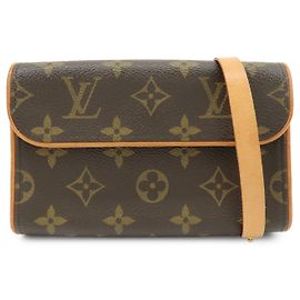 Louis Vuitton Monogram Pochette Florentine Waist Bag Belt XS M51855