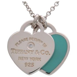 Tiffany & Co Return to Tiffany Collar de Doble Corazón con 1 Diamante