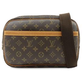 Louis Vuitton Monogram Reporter PM Schultertasche Crossbody Braun M45254