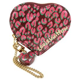 Louis Vuitton Monogram Vernis Porte Monnaie Coeur Coin Case Pink M91474