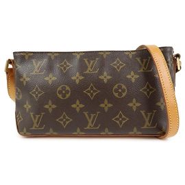 Louis Vuitton Monogram Trotteur Shoulder Bag Crossbody Bag Brown M51240