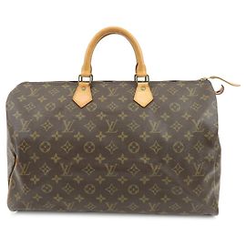 Louis Vuitton Monogram Speedy 40 Handtasche Boston Bag Braun M41522