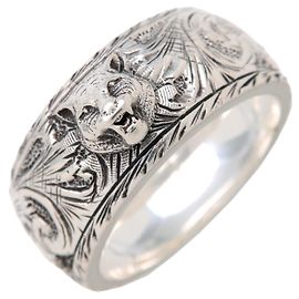 Anello GUCCI Tiger Head SV925 Silver #22 US9.5 EU61HK21.5
