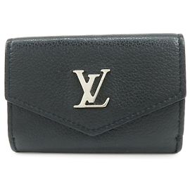 Louis Vuitton Portefeuille Lock Mini Compact Wallet Noir M63921