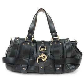Chloé Borsa a tracolla Chloe Kerala in pelle Borsa a mano Borsa Satchel Nera