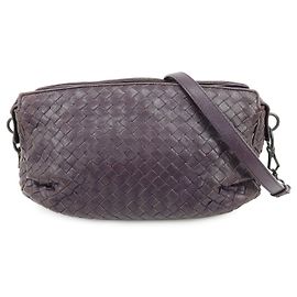 BOTTEGA VENETA Borsa a spalla e borsa a tracolla in pelle Intrecciato Viola