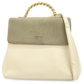 Borsa 2Way LOEWE Velazquez in pelle e camoscio Borsa a mano Borsa a tracolla Ivory