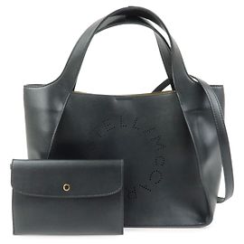 Stella Mc Cartney STELLA MCCARTNEY Borsa 2Way in ecopelle Borsa a mano e a tracolla Nera