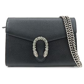 Borsa a tracolla portafoglio con catena in pelle GUCCI Dionysus Nero 401231